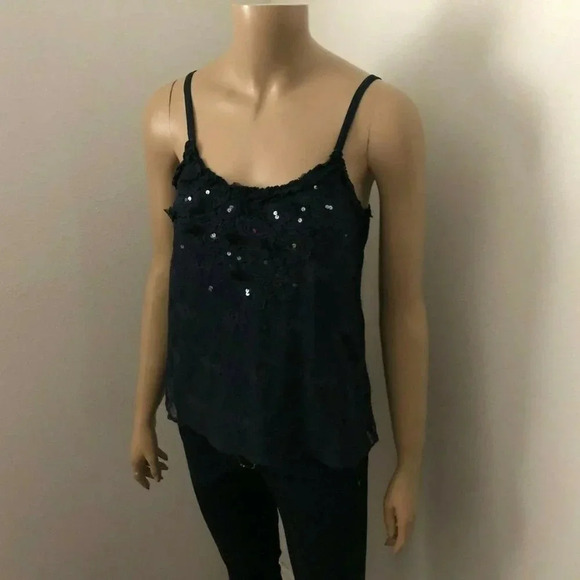 Abercrombie Lace Tank Top Size Small Blue - Picture 2 of 6